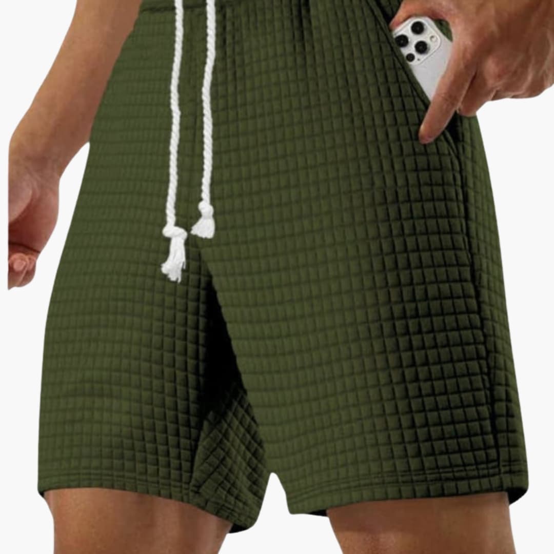 Men's Sports Shorts Elastic Waist Side Pockets