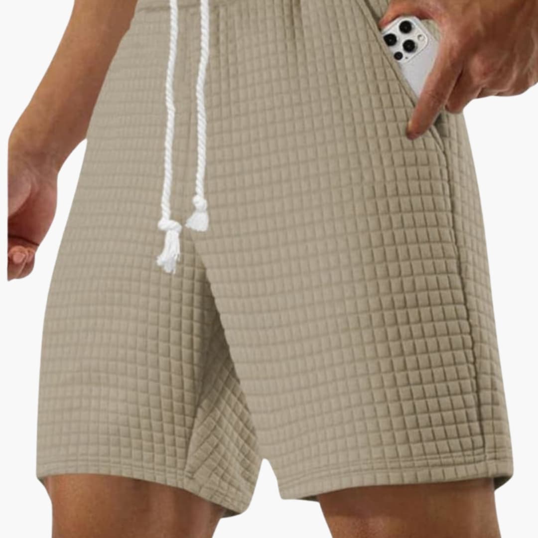 Men's Sports Shorts Elastic Waist Side Pockets - Vonnera