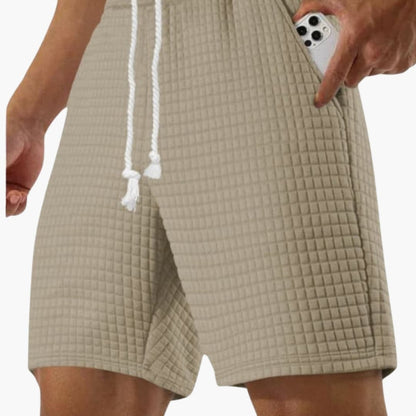 Men's Sports Shorts Elastic Waist Side Pockets - Vonnera