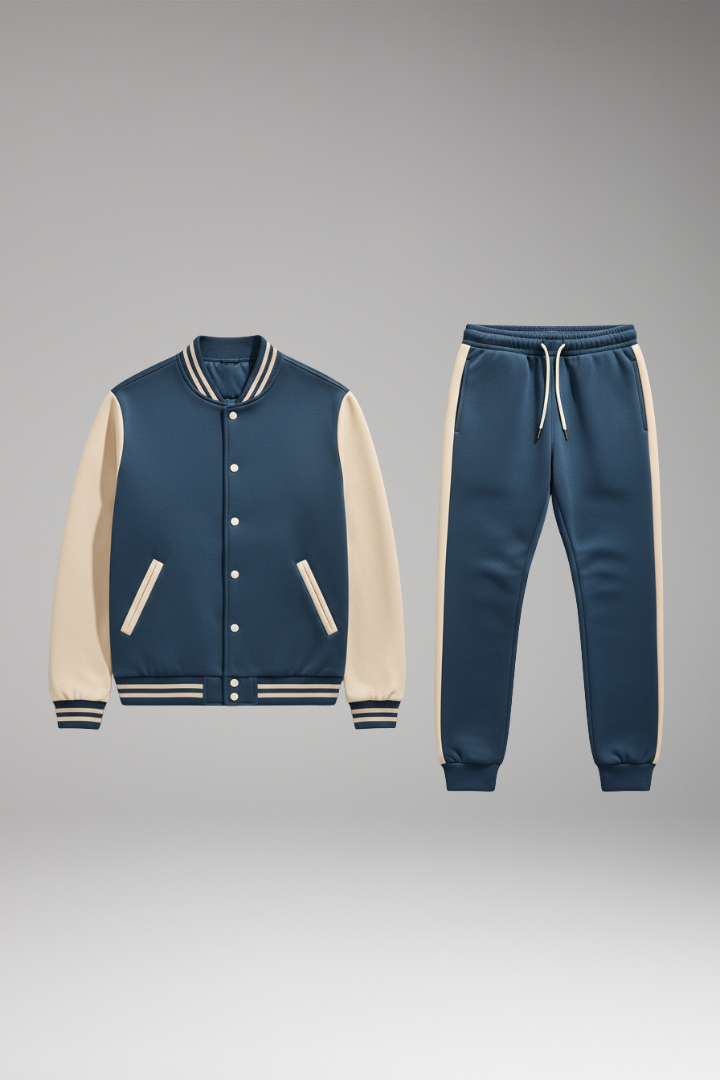 Men's Sports Suit Bomber Jacket Jogging Pants - Vonnera