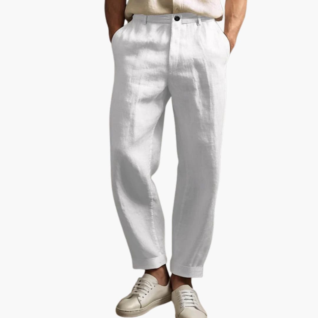 Men's Elastic Waist Summer Pants Regular Fit