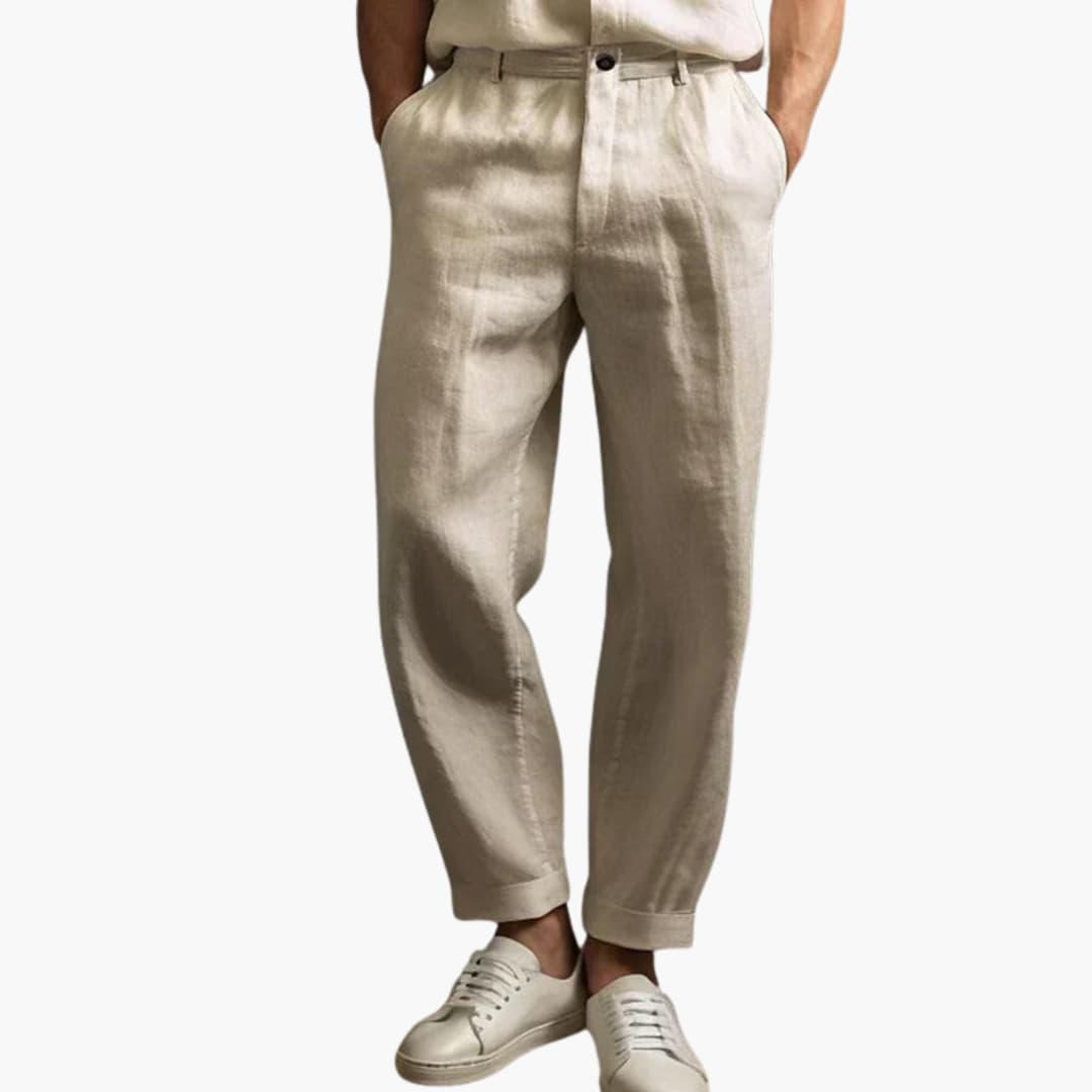 Men's Elastic Waist Summer Pants Regular Fit