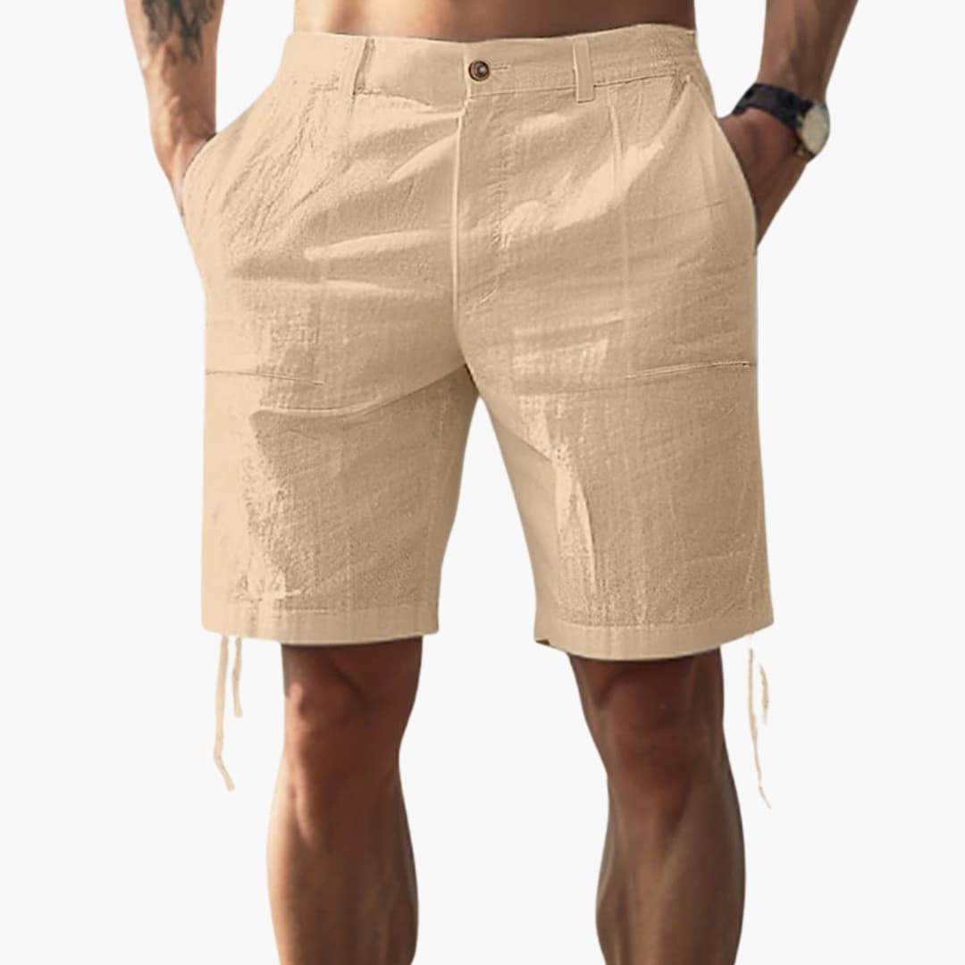 Men's Elastic Waist Straight Shorts - Vonnera