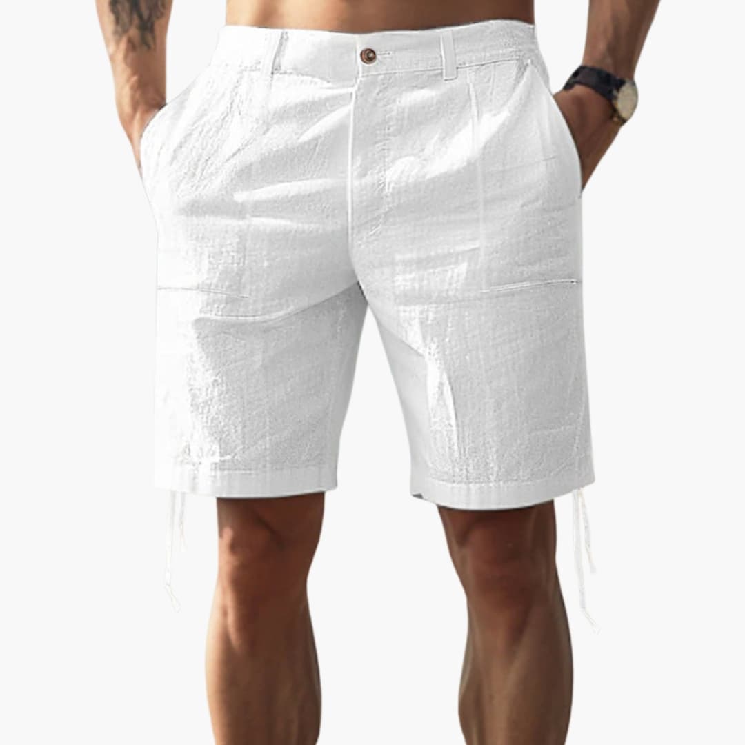 Men's Elastic Waist Straight Shorts