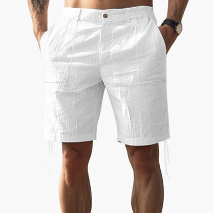 Men's Elastic Waist Straight Shorts