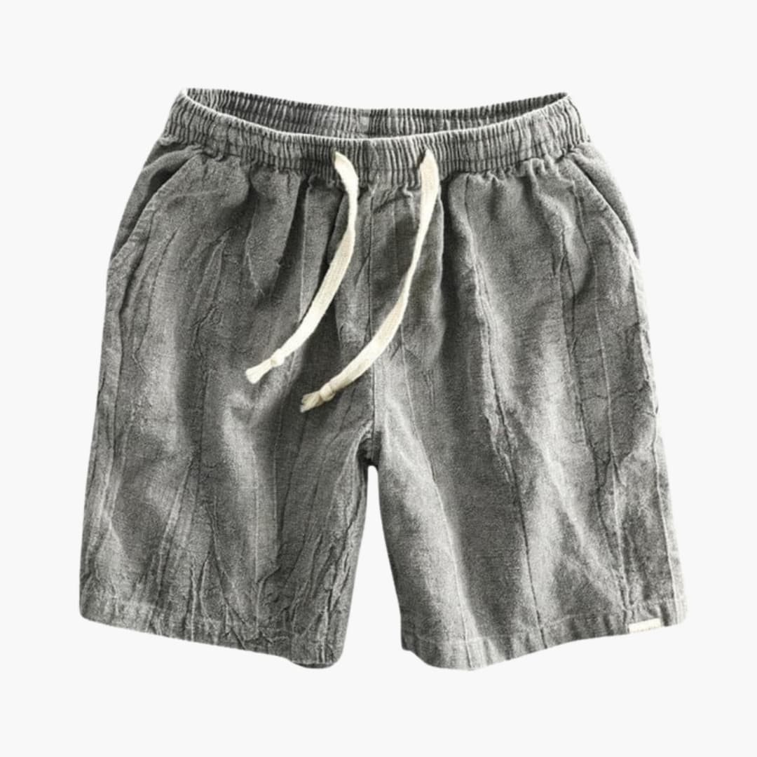 Men's Elastic Waist Shorts Drawstring Closure