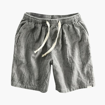Men's Elastic Waist Shorts Drawstring Closure