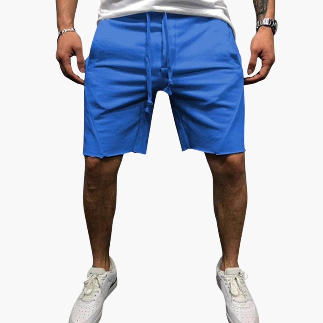 Men's Straight Leg Shorts Elastic Waistband