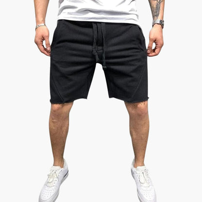 Men's Straight Leg Shorts Elastic Waistband
