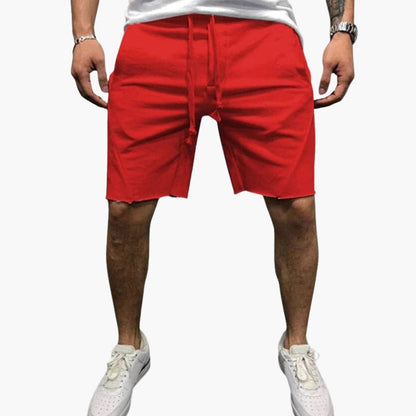 Men's Straight Leg Shorts Elastic Waistband