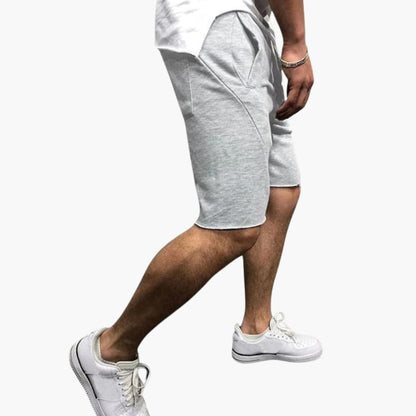Men's Straight Leg Shorts Elastic Waistband
