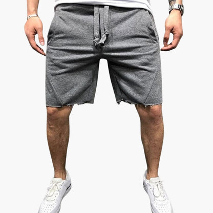 Men's Straight Leg Shorts Elastic Waistband