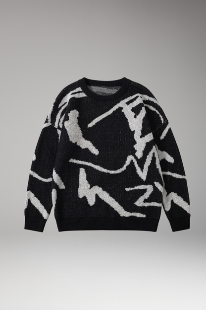 Men's Crew Neck Long Sleeve Sweater - Vonnera