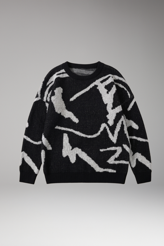 Men's Crew Neck Long Sleeve Sweater - Vonnera
