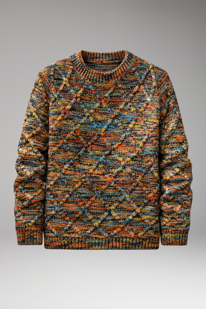 Men's Diamond Pattern Sweater - Vonnera