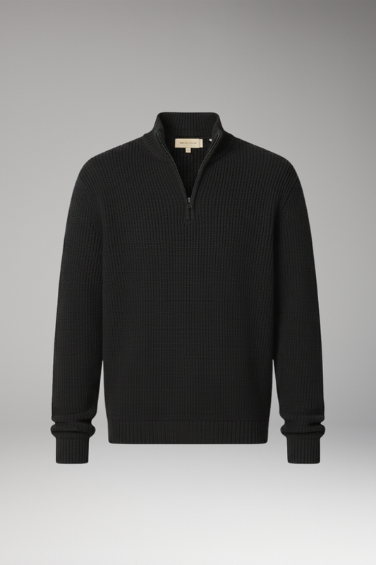Men's Half-Zip Sweater Stand Collar - Vonnera