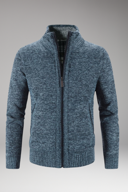 Men's Zip Sweater Stand-Up Collar - Vonnera
