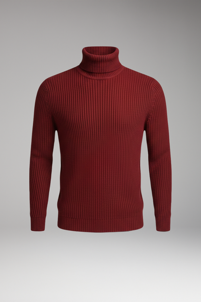 Men's Turtleneck Sweater Ribbed - Vonnera