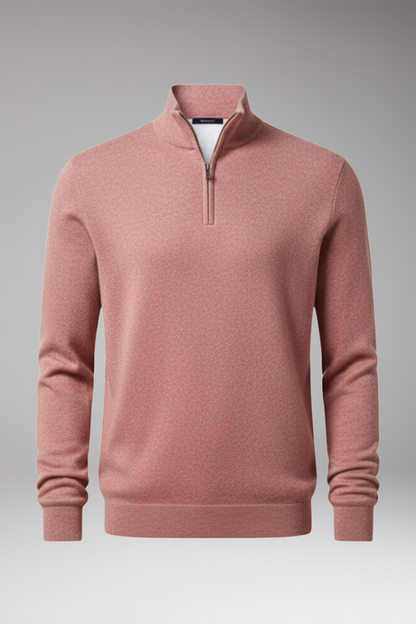 Men's Zip Neck Sweater Textured - Vonnera