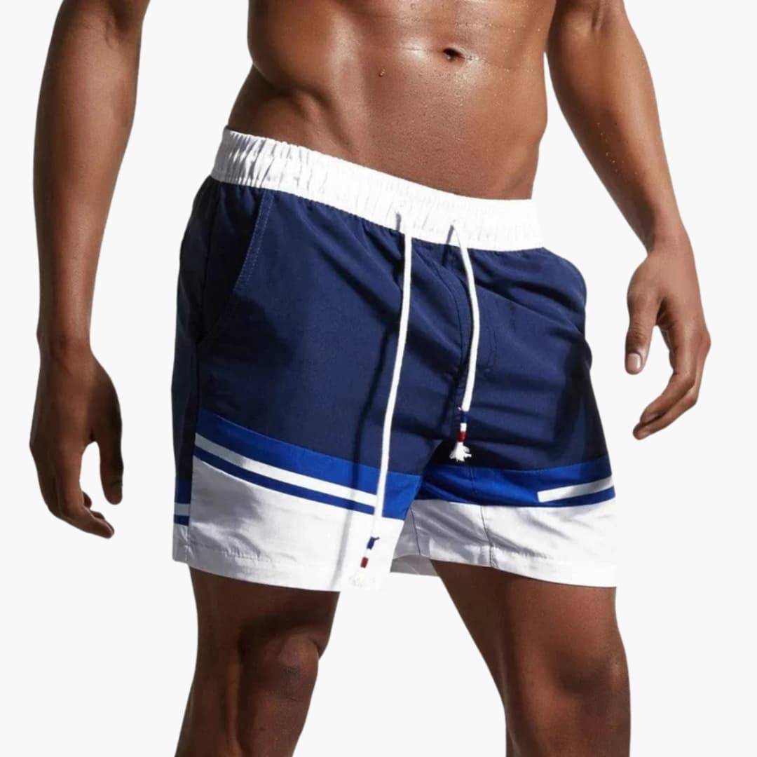 Men's Swim Shorts Drawstring Striped