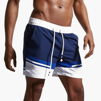 Men's Swim Shorts Drawstring Striped