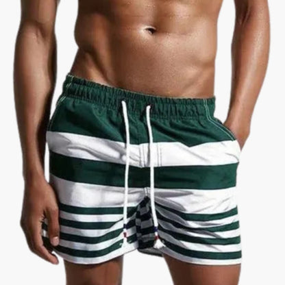 Men's Swim Shorts Drawstring Striped