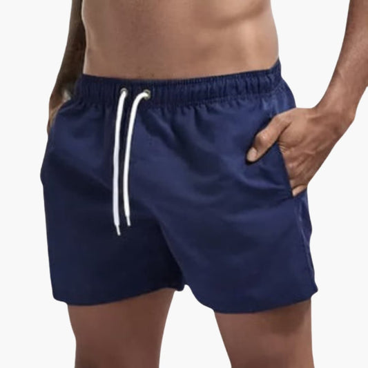 Men's Water-Resistant Swim Shorts Elastic Waistband - Vonnera