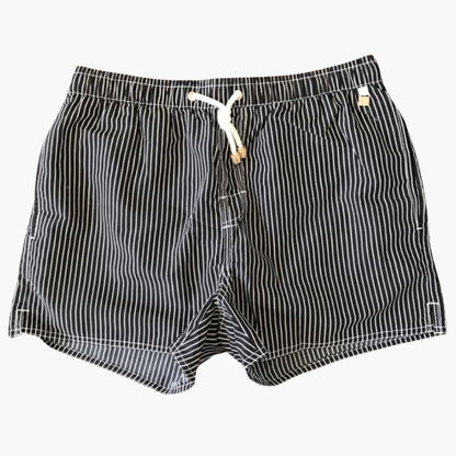 Men's Striped Swim Shorts Adjustable Drawstring - Vonnera