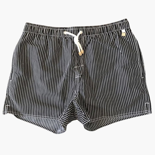 Men's Striped Swim Shorts Adjustable Drawstring - Vonnera
