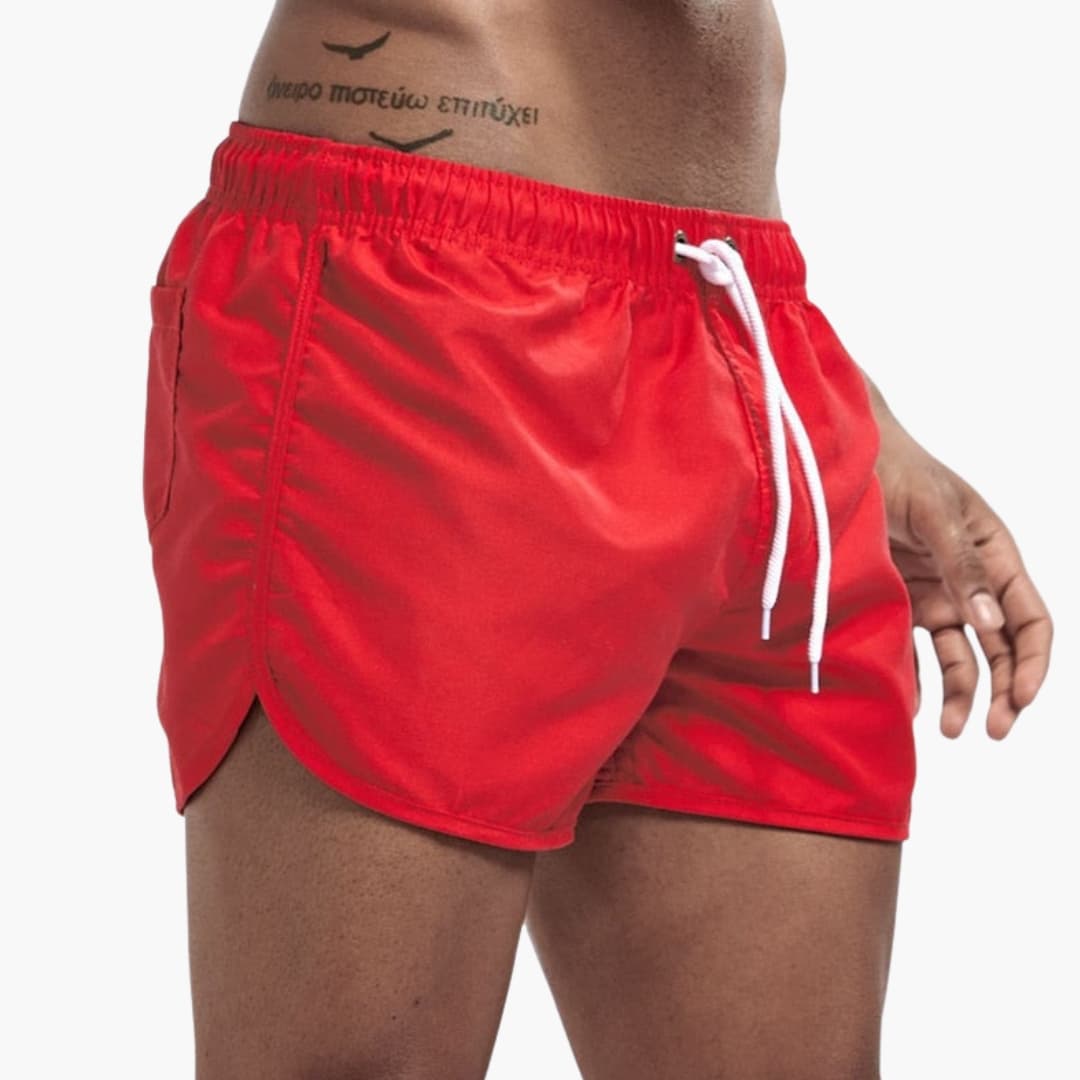 Men's Swim Trunks Elastic Drawstring Waist
