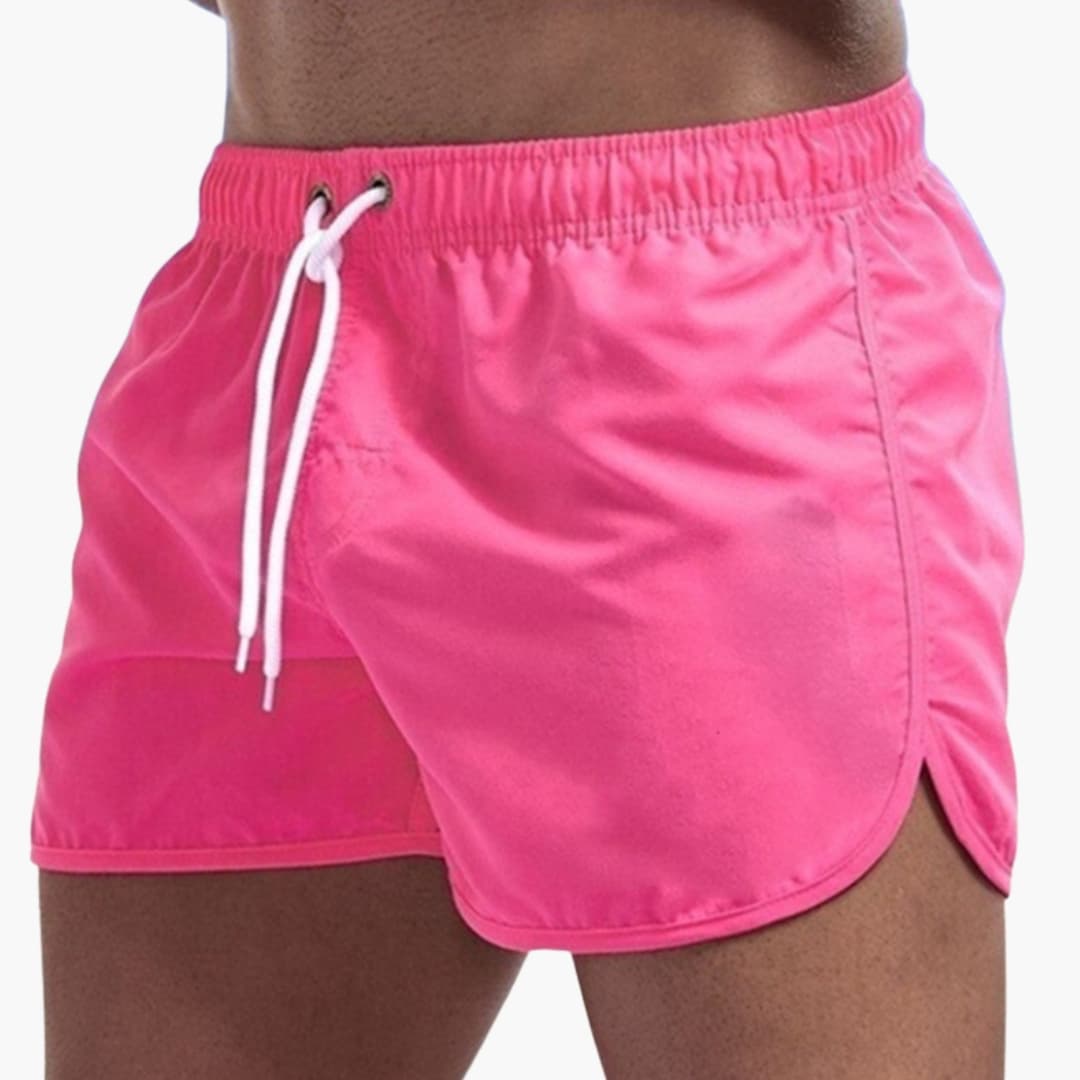 Men's Swim Trunks Elastic Drawstring Waist