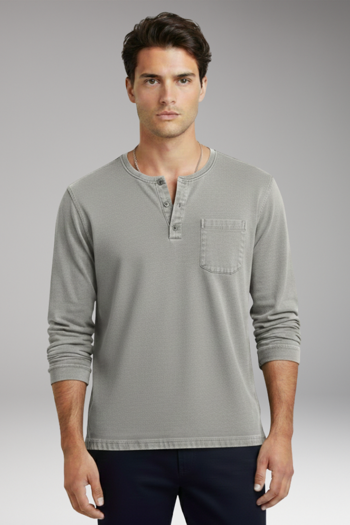 Men's Casual T-Shirt Cotton Round NeckPocket
