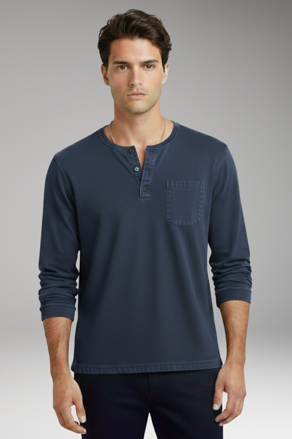 Men's Casual T-Shirt Cotton Round NeckPocket