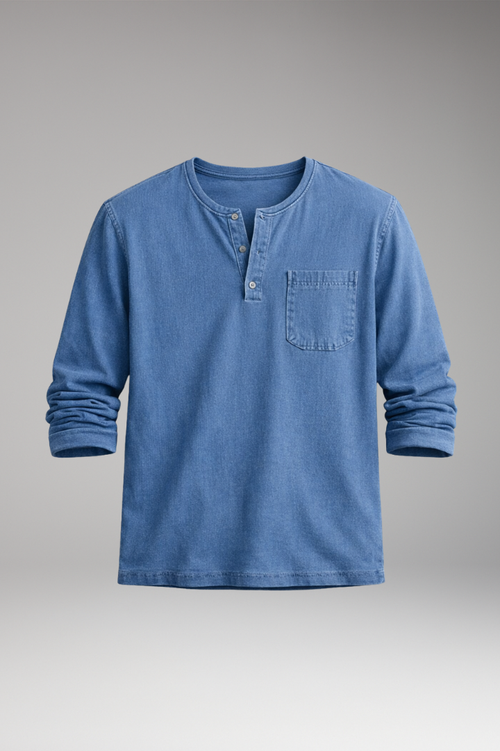 Men's Casual T-Shirt Cotton Round NeckPocket - Vonnera