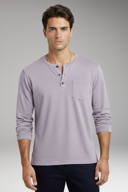 Men's Casual T-Shirt Cotton Round NeckPocket