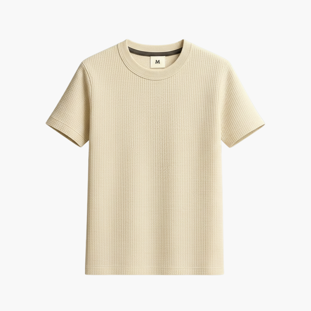 Men's Waffle Knit T-Shirt - Vonnera