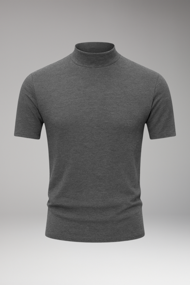 Men's Short Sleeve High Collar T-Shirt - Vonnera
