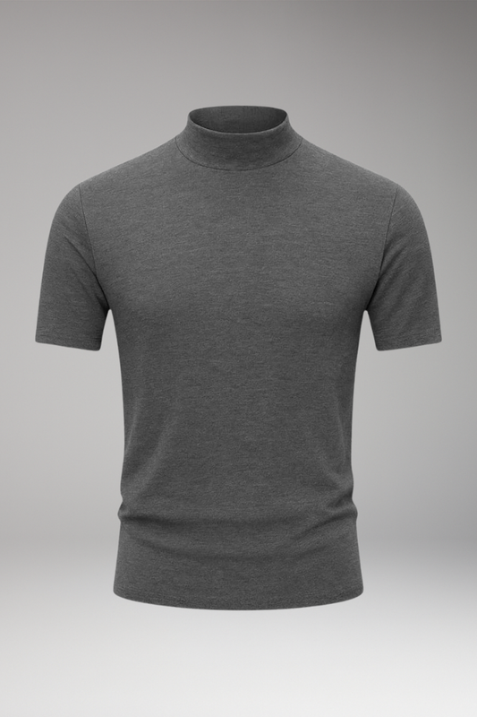 Men's Short Sleeve High Collar T-Shirt - Vonnera