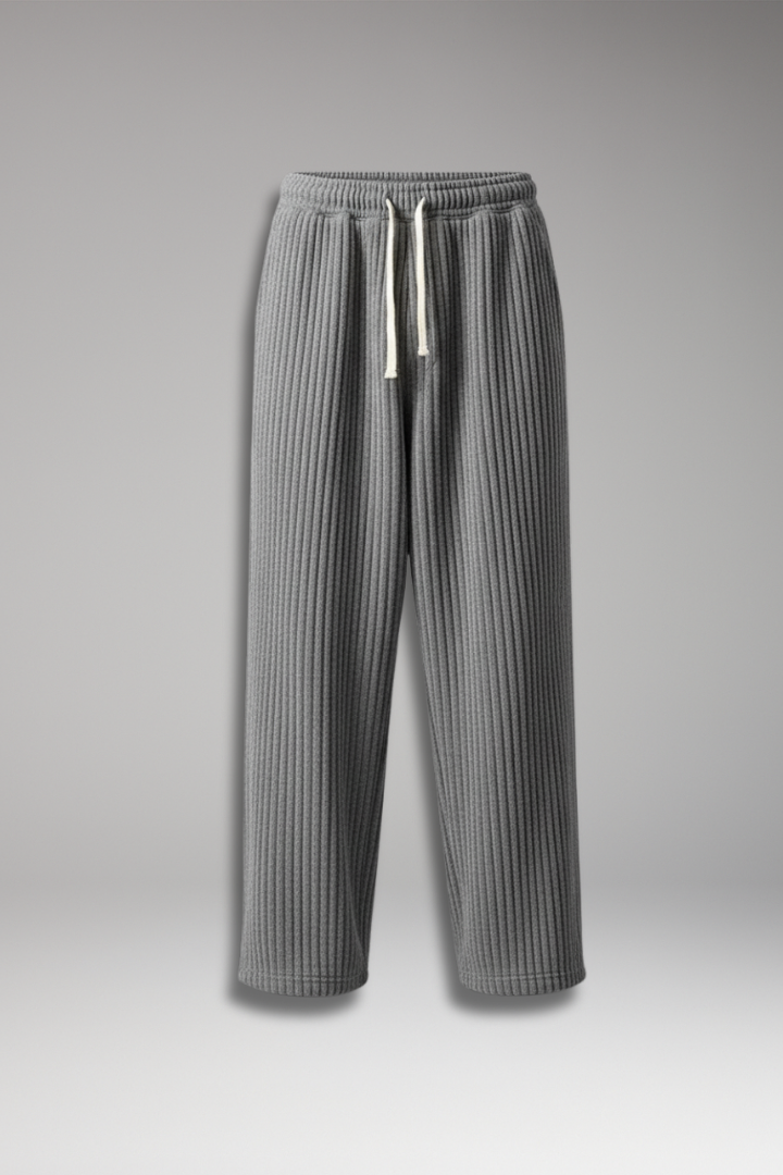 Men's Relaxed Fit Sweatpants Textured Streetwear Style - Vonnera