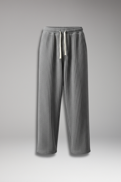 Men's Relaxed Fit Sweatpants Textured Streetwear Style - Vonnera