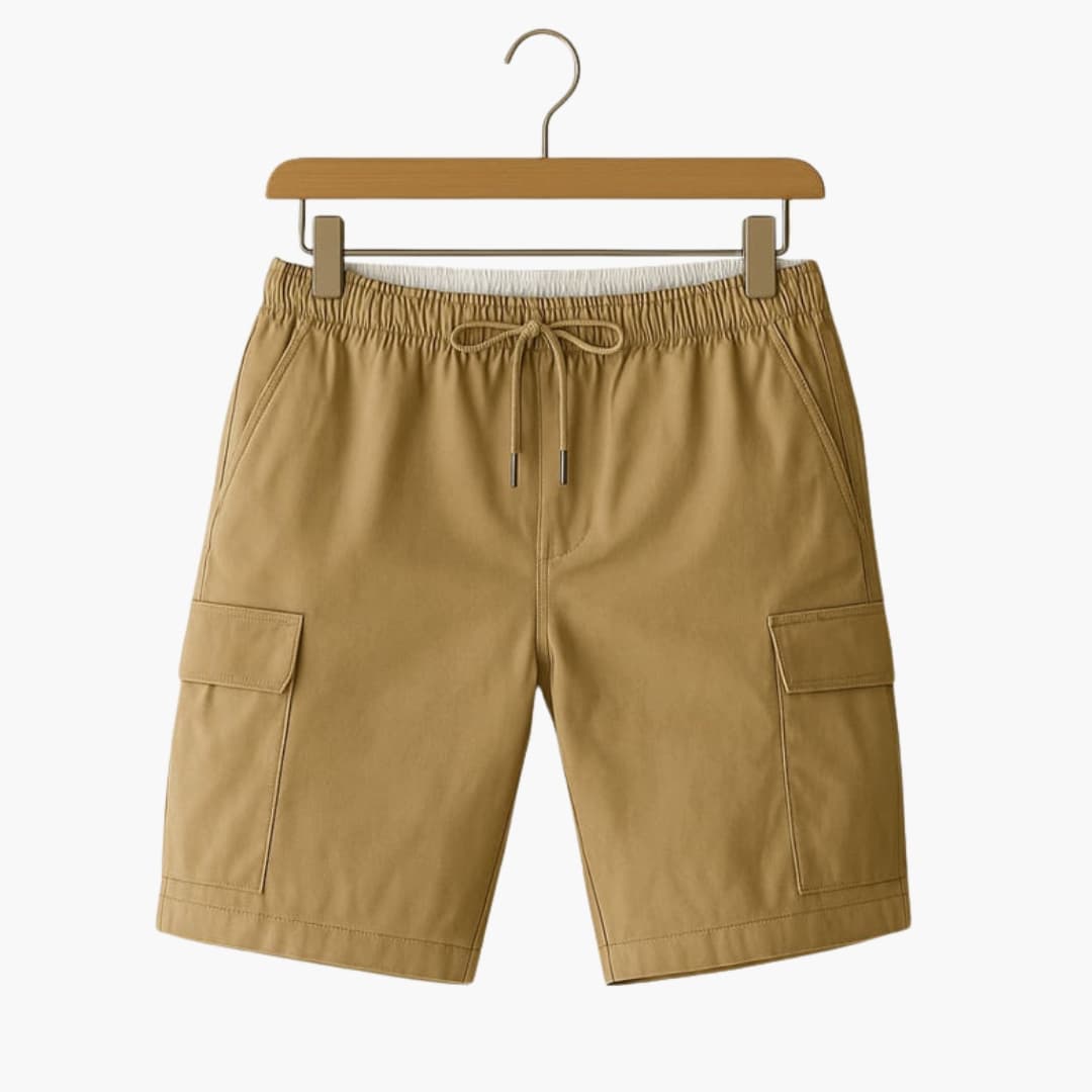 Men's Cargo Shorts Elastic Waist Drawstring