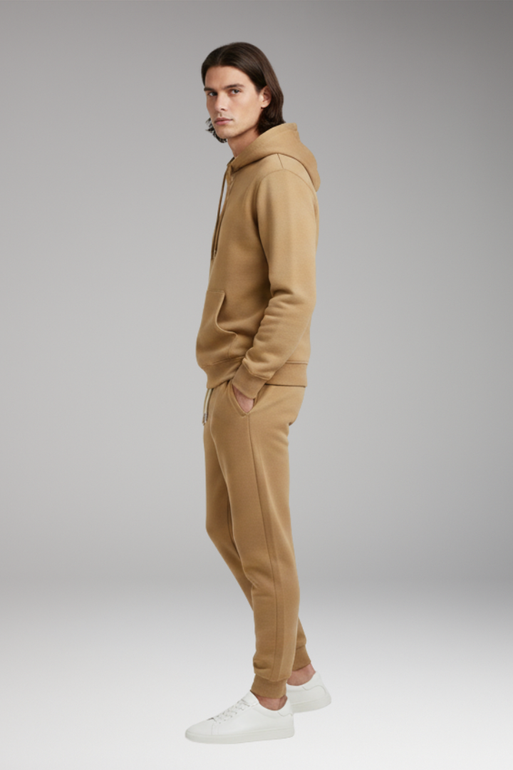 Men's Hoodie Tracksuit Set Tapered Joggers