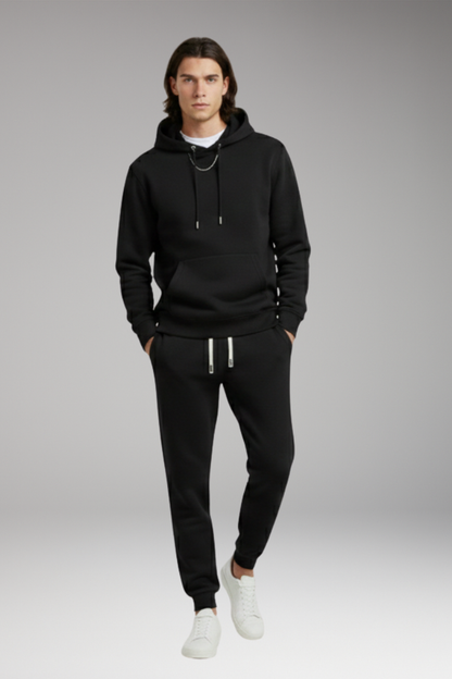 Men's Hoodie Tracksuit Set Tapered Joggers