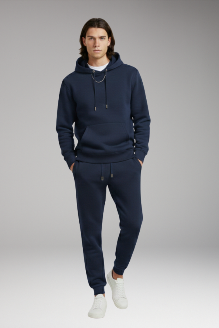 Men's Hoodie Tracksuit Set Tapered Joggers