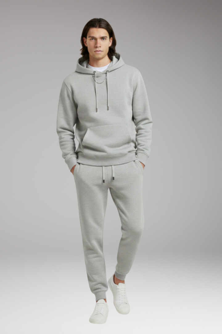 Men's Hoodie Tracksuit Set Tapered Joggers