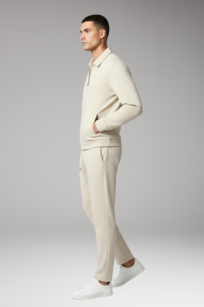 Men's Tracksuit Set Zip Jacket Tapered Pants