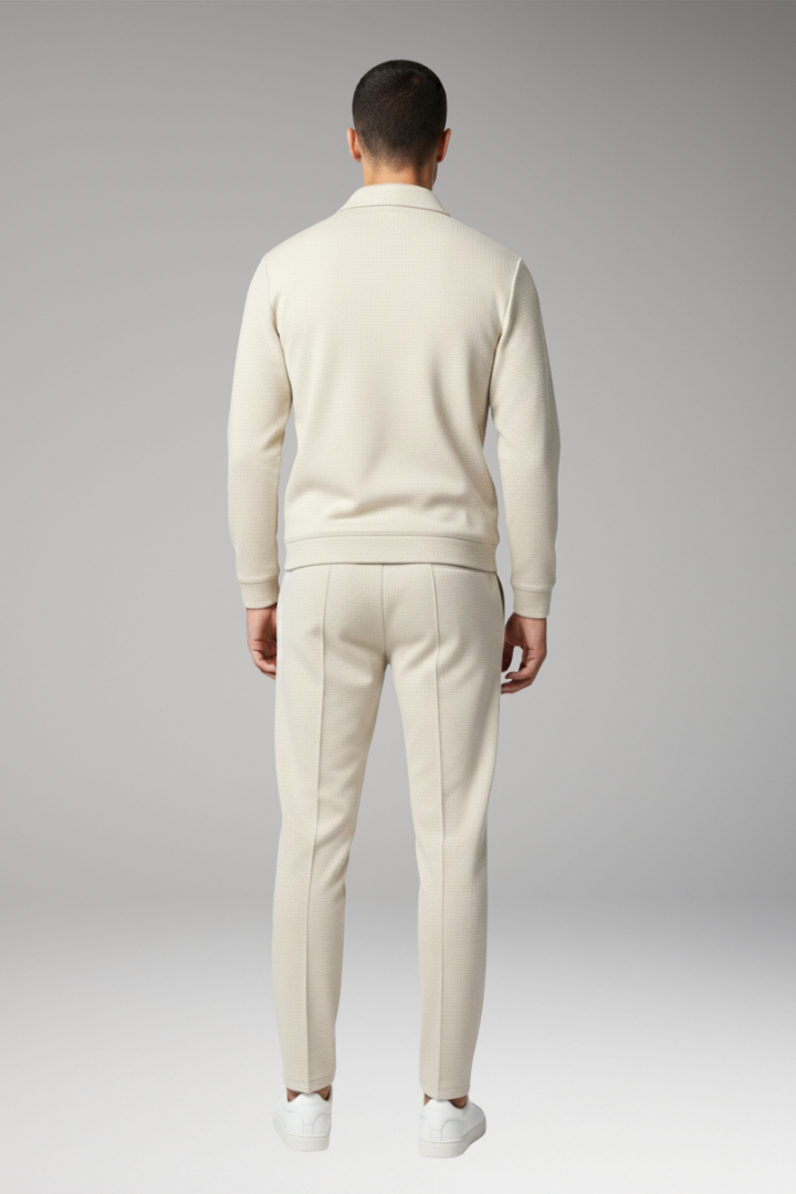 Men's Tracksuit Set Zip Jacket Tapered Pants