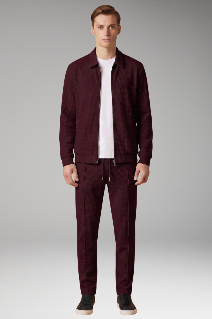 Men's Zip Up Tracksuit Straight Leg Pants