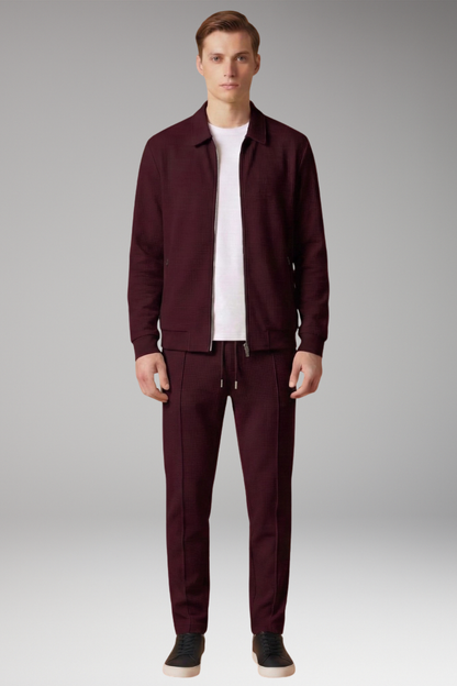 Men's Zip Up Tracksuit Straight Leg Pants