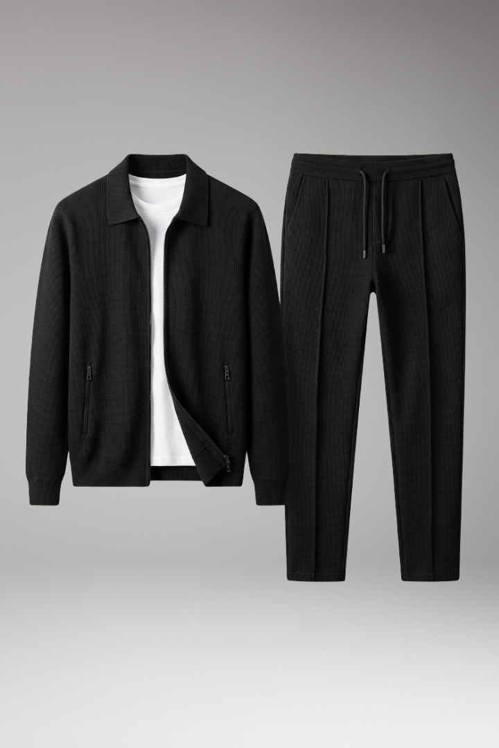 Men's Zip Up Tracksuit Straight Leg Pants - Vonnera